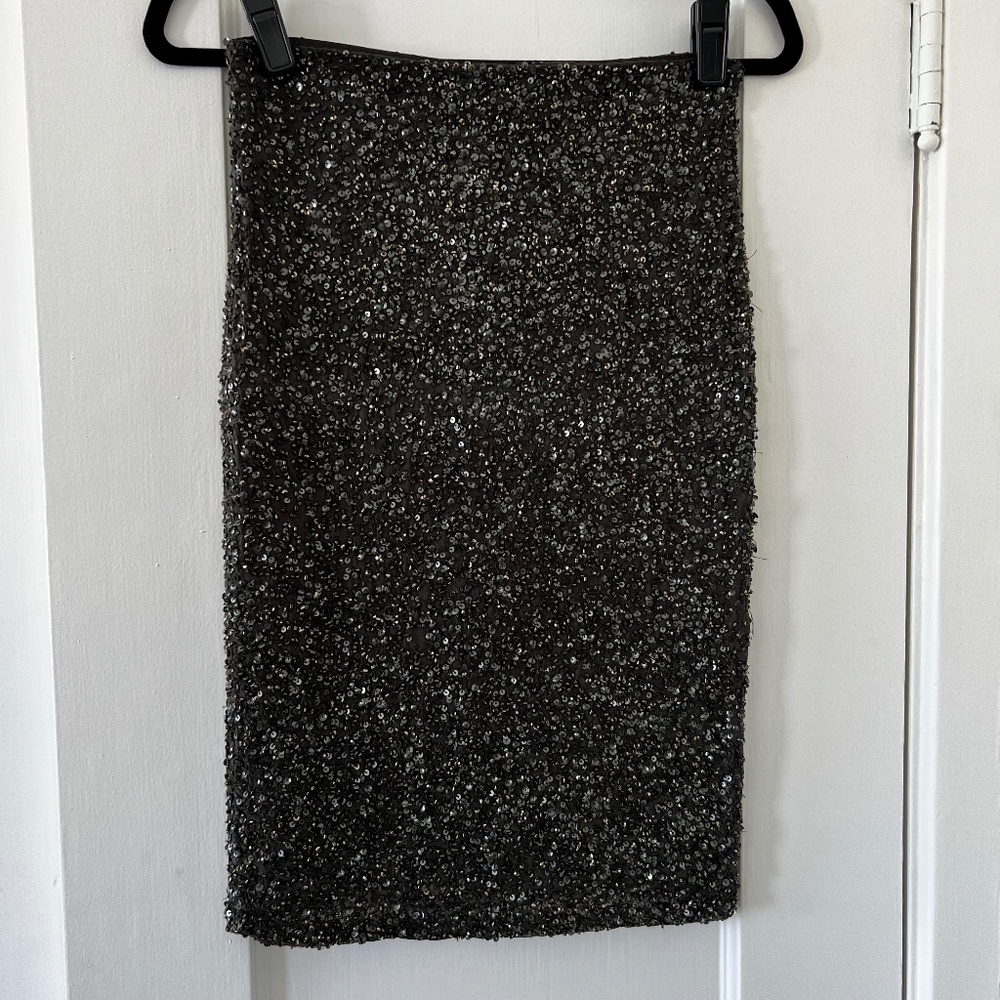 Alice + Olivia Ramos Sequin Pencil Skirt
